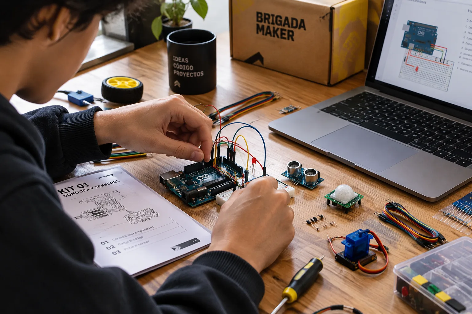 Taller maker de electrónica en casa